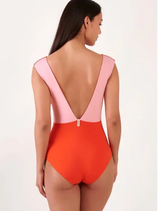 Seabody One Piece Swimsuit — poppy-macaron - Picture 4 of 10